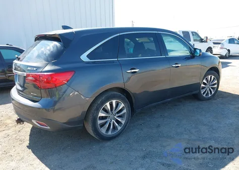 2014 Acura Mdx Technology Package from USA, damaged, VIN 5FRYD4H43EB016836